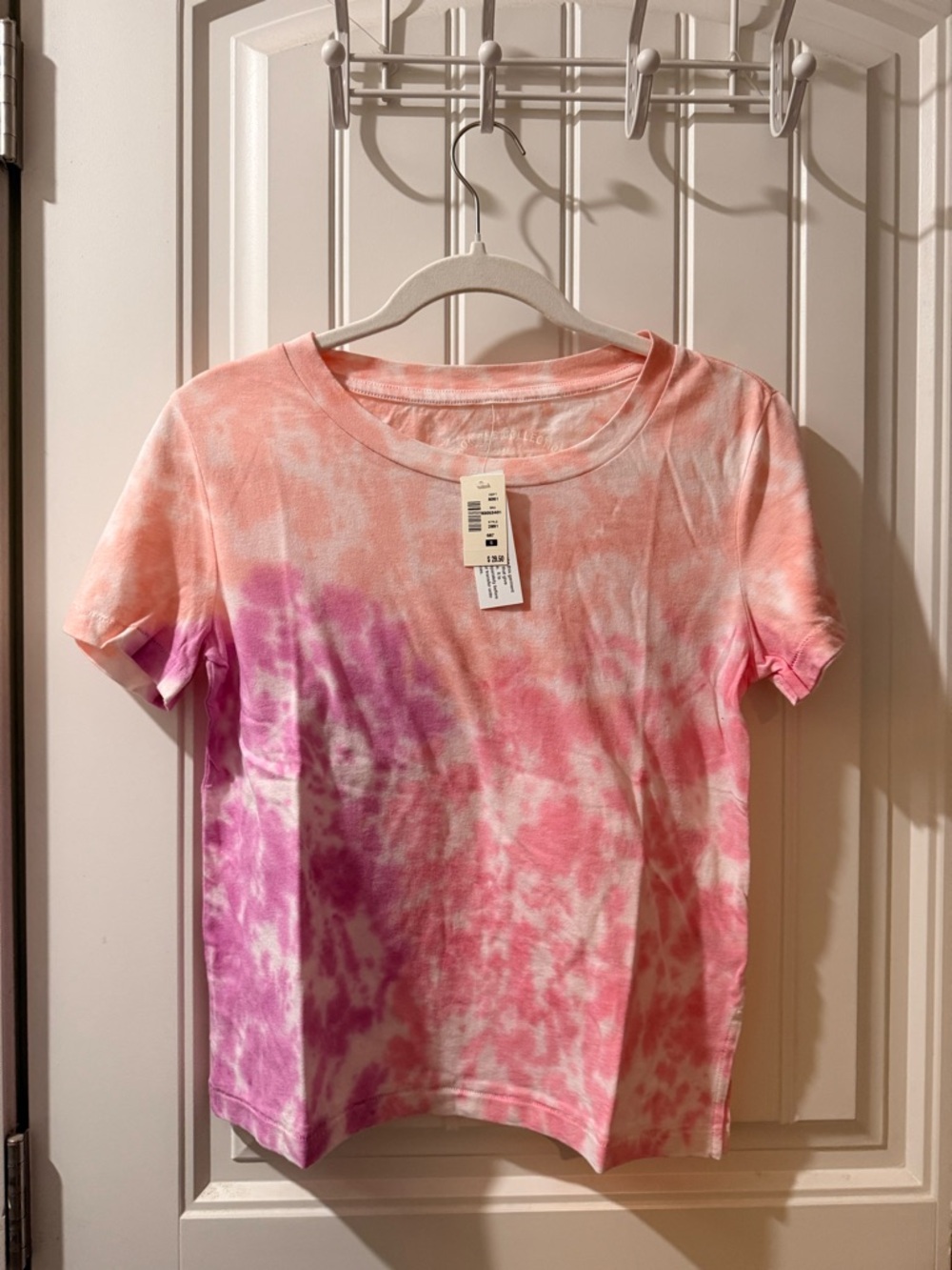 Aeropostale Pink Peach Tie-Dye Short Sleeve Tee